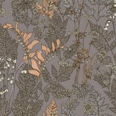 BLOEMEN EN BLADEREN BEHANG | Botanisch - meerkleurig bruin - "Architects Paper" A.S. Création Floral Impression