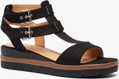 Blue Box dames sandalen met sleehak - Zwart - Maat 37