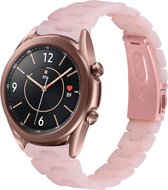 Resin Smartwatch bandje - Geschikt voor  Samsung Galaxy Watch 3 41mm resin band - roze - Strap-it Horlogeband / Polsband / Armband