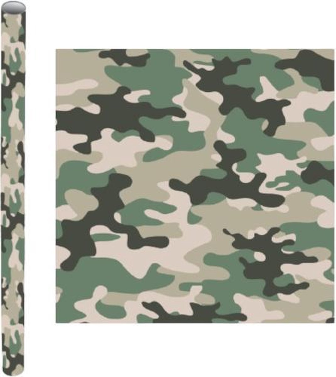 Verhaak Kaftpapier Camouflage 200 X 70 Cm Papier Groen | bol.com