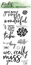 Simply Wonderful Clear Stamps (S-110)