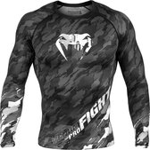 Venum Tecmo Rashguard Long Sleeve Donker Grijs - XL