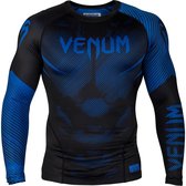 Venum Nogi 2.0 Rashguard - Long Sleeves - Black / Blue - Zwart / Blauw - M