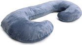 Zwangerschap kussen C Vorm Donker Blauw - Comfort by Louter - Zwanger - Kussen - XL- Multifunctioneel - Ergonomisch - Wasbaar