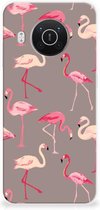 Cover Case Nokia X10 | X20 Smartphone hoesje Flamingo