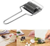 Multifunctionele roestvrijstalen rollensnijder - Groenteschredder Spice Noodles Maker - Slicer c- 1Pcs Stainless Steel Onion Chopper Slicer Garlic Coriander Cutter Cooking Tools Slicing Tool 