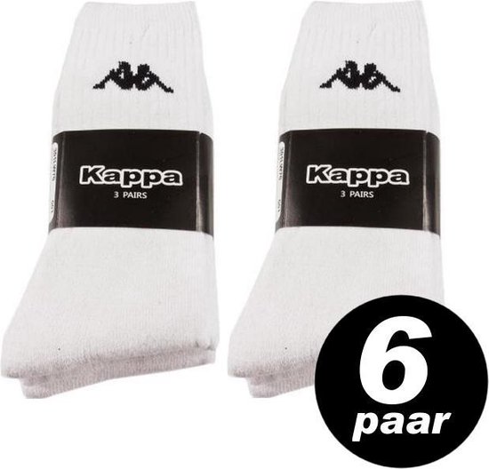Kappa Sportsokken Wit – maat 35/38 – voordeelpack 6 paar | bol.com