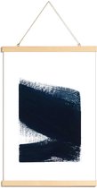 JUNIQE - Posterhanger Minimal 3 -40x60 /Blauw & Wit