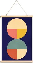 JUNIQE - Posterhanger Divided -30x45 /Kleurrijk