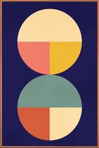 JUNIQE - Poster met kunststof lijst Divided -20x30 /Kleurrijk