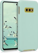 kwmobile telefoonhoesje geschikt voor Samsung Galaxy S10e - Hoesje met siliconen coating - Smartphone case in mat mintgroen