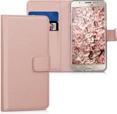 kwmobile telefoonhoesje geschikt voor Samsung Galaxy J5 (2016) DUOS - Hoesje met pasjeshouder in roségoud - Wallet case