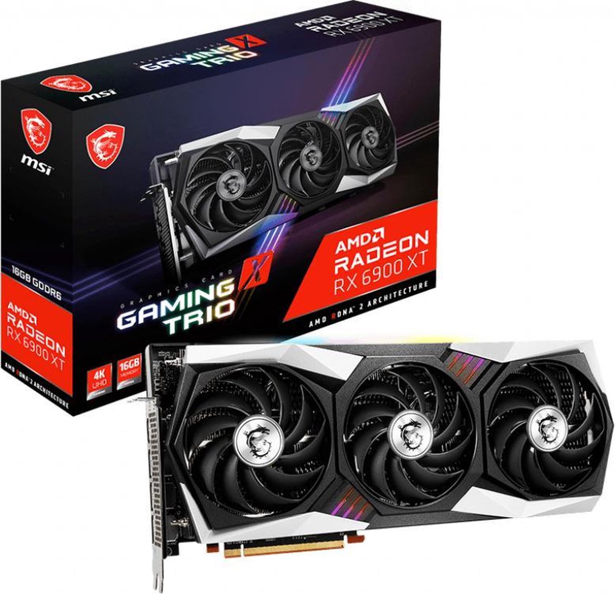 MSI Radeon RX 6900 XT Gaming X Trio - Videokaart - 16 GB GDDR6 - PCIe 4 ...