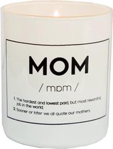Fisura Geurkaars Mom 7,5 X 12 Cm Wax/glas Wit