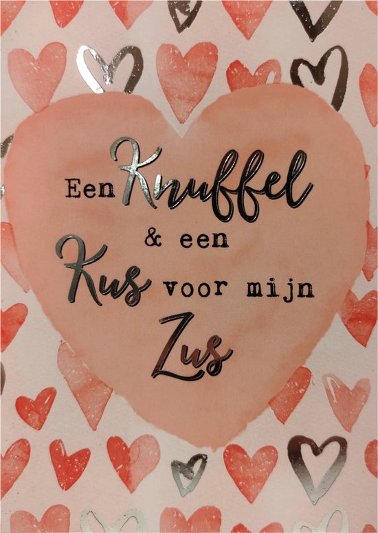 Kaart - Valentijn - Kus voor mijn zus - SVS21