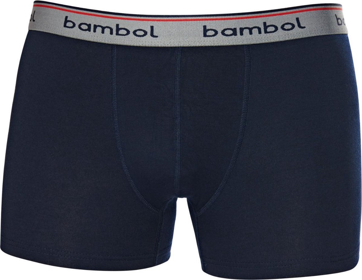 DANISH ENDURANCE Bamboe Boxershorts voor Mannen, Boxers met Lange Pijpen, Ademend Ondergoed, 3-Pack, Zwart/Rood, XL