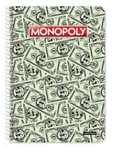 Arditex Spiraalnotitieboek Monopoly A4 Papier Groen