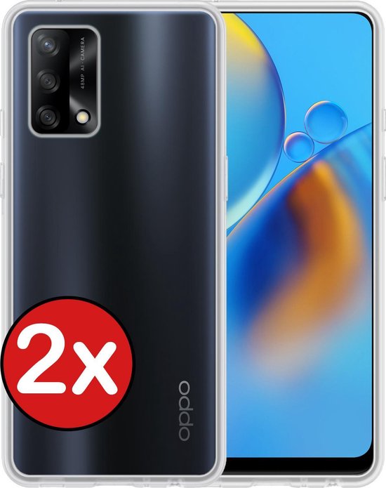 Coque Compatible avec OPPO A74 4G Coque Siliconen Case Cover - Coque Compatible avec OPPO A74 4G Case Cover Case - Transparent - 2 PACK