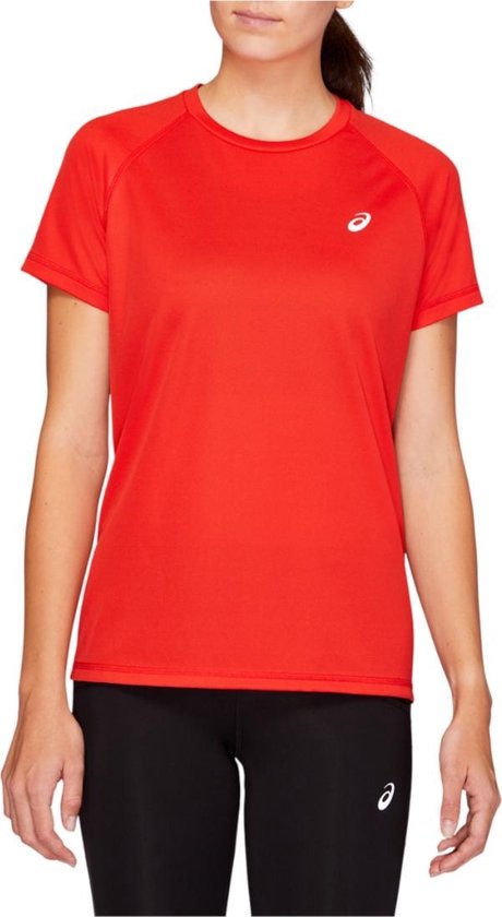 Asics Sport Run Top 150628-600, Vrouwen, Rood, T-shirt, maat: M | bol.com