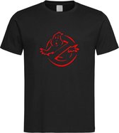 Zwart T-shirt met Rode “ Ghostbusters “ print maat M