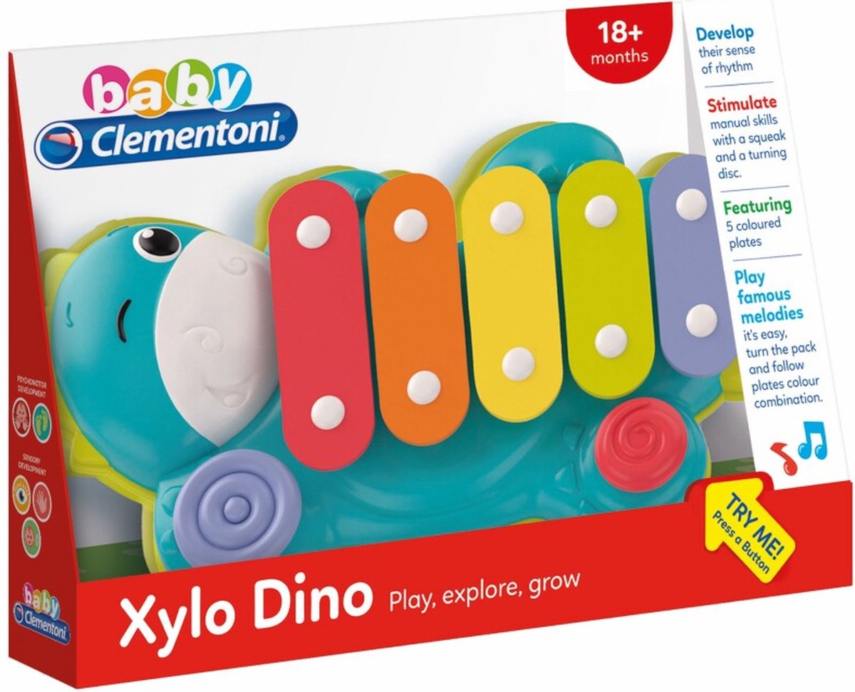 Baby Clementoni - Xylo Dino, speelgoedinstrument — afbeelding 4