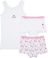 Kinderondergoed Funderwear - Set Princess - Wit - Maat 98 - Meisjes