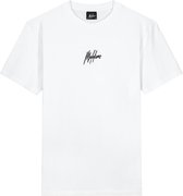 Malelions Men Regular Basic T-Shirt - White/Black - XL