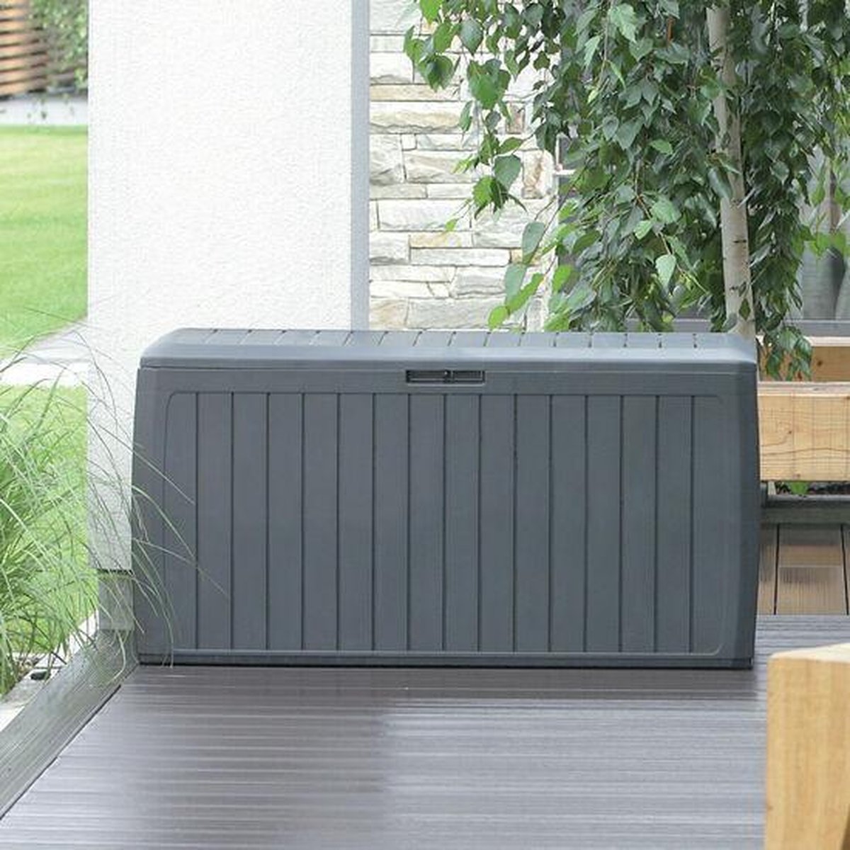 Lada de depozitare pentru gradina, maro, 78 x 44 x 55 cm | arhiva Lada de depozitare pentru gradina, maro, 78 x 44 x 55 cm | arhiva