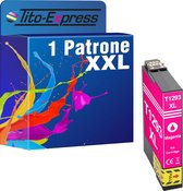 PlatinumSerie 1x inkt cartridge alternatief voor Epson T1293 Magenta