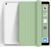 Ipad 7/8 transparant (2019/2020) - 10.2 inch – Ipad hoes – soft cover – Hoes voor iPad – Tablet beschermer - mint groen