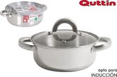 Stalen pan inductie 22cm + deksel qttin caesar