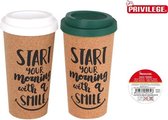 VASO THERMO PLASTICS / CORK 9.3X18.5CM PRIVILEGE