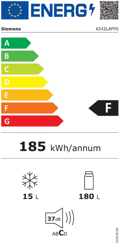 Bosch Serie 2 KIL42NSE0 frigo combine Intégré (placement) 187 L E