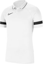Nike Nike Dri-FIT Academy 21 Sportpolo - Maat XXL  - Mannen - wit - zwart