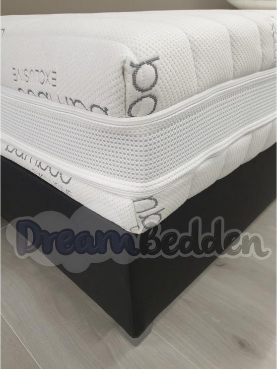 Matras 140x190 HR55 Koudschuim Bamboo Exclusive Pocketvering 7-zones ca. 25cm Dik