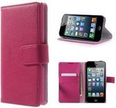 iPhone 5 5s SE Hoesje Wallet Case Roze