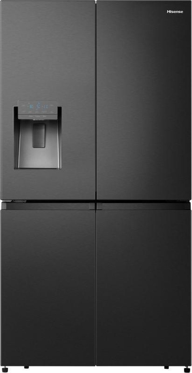 Hisense RS694N4TFE frigo américain Autoportante 562 L E Noir : :  Gros électroménager