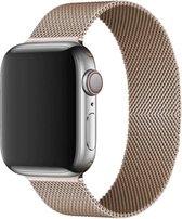 iWatch Milanees Bandje Series 1/2/3/4/5/6/SE 38/40 mm Champagne Roestvrij staal - Magneet Sluiting