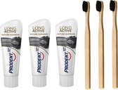 3x Houtskool Tandpasta 105g -3x Bamboe Tandenborstel, super deal/BAMBOO Toothpaste - Tandpasta -Voor Wittere Tanden - Tanden Bleken - Bamboo Toothbrushes