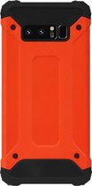 WLONS Rubber Kunststof Bumper Case Hoesje Geschikt Voor Samsung Galaxy Note 8 - Oranje