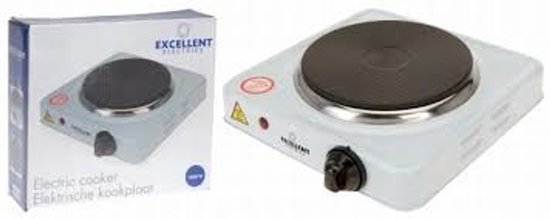 Kookplaat Basic Ø 16 cm Elektrisch wit enkel pits 1000W 5-standen 22 x 22 x 7 cm van Bestron — afbeelding 3