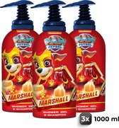 Paw Patrol showergel & shampoo Marshall - 3 stuks