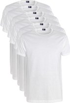 Alan Red 6-pack t-shirts derby ronde hals wit
