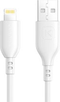 Witte iPhone Lightning naar Usb-A Kabel - 0.5 Meter - Kuulaa