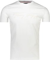 Tommy Hilfiger T-shirt Wit Normaal - Maat M - Heren - Herfst/Winter Collectie - Katoen