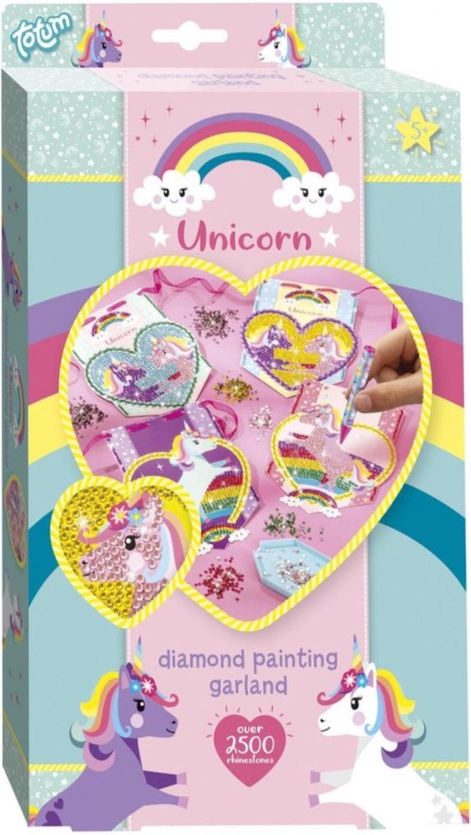 Totum Unicorn Diamond painting - diamond painting knutselset