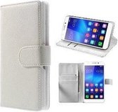 Huawei Honor 6 Hoesje Wallet Case Wit