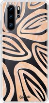 Casetastic Huawei P30 Pro Hoesje - Softcover Hoesje met Design - Leaves Coral Print