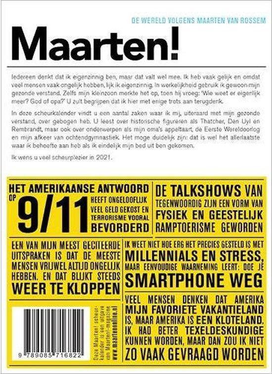 Maarten! scheurkalender 2021 - Kalenderwinkel.nl