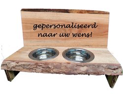 Gepersonaliseerde voer/drinkbak voor konijnen en andere knaag dieren en katten - voerbak - dieren